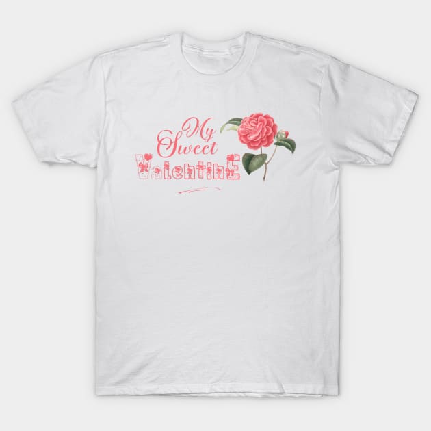 Sweet Floral Valentine T-Shirt by Biophilia